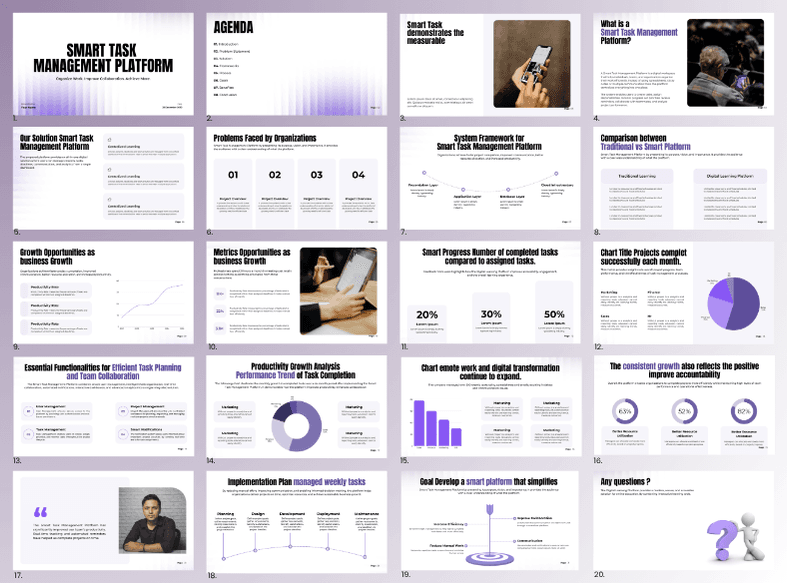 Executive template preview